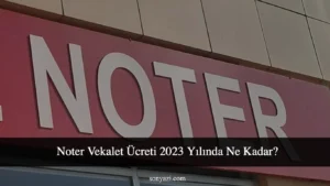 Noter Vekalet Ücreti 2023 Yılında Ne Kadar?