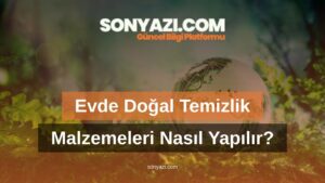 Evde Doğal Temizlik Malzemeleri Nasıl Yapılır?