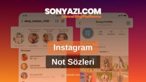 Instagram Not Sözleri